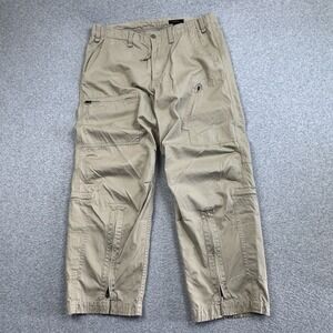 VTG Express Y2K Baggy Cargo Utility Pants Mens 34x30 (36x28) Rave Cyber Grunge
